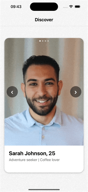 Tinder Swipe Left/Right Animation